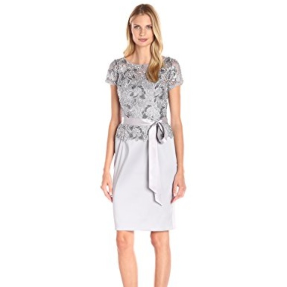 Adrianna Papell Dresses & Skirts - Adrianna Papell Sequin Lace Bodice and Arcadia Ski